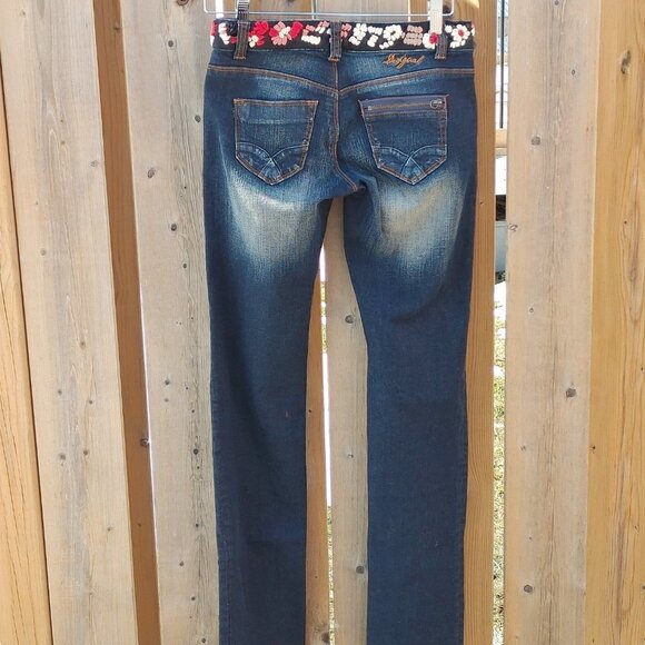 Desigual The DREAM Regular Fit RAINBOW JEANS Size 26 - Picture 3 of 16